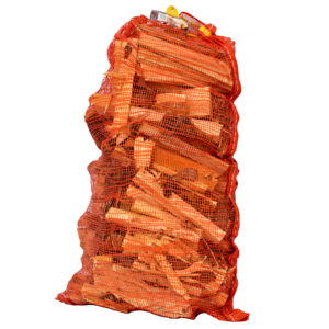 Anzündholz im Netzsack